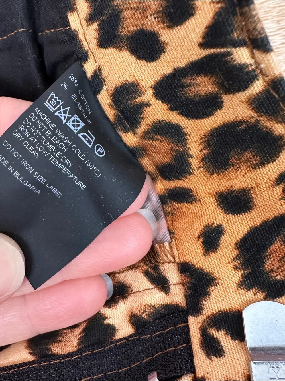 Caroline Bosmans Girls Leopard Print Kids Trouser Pants